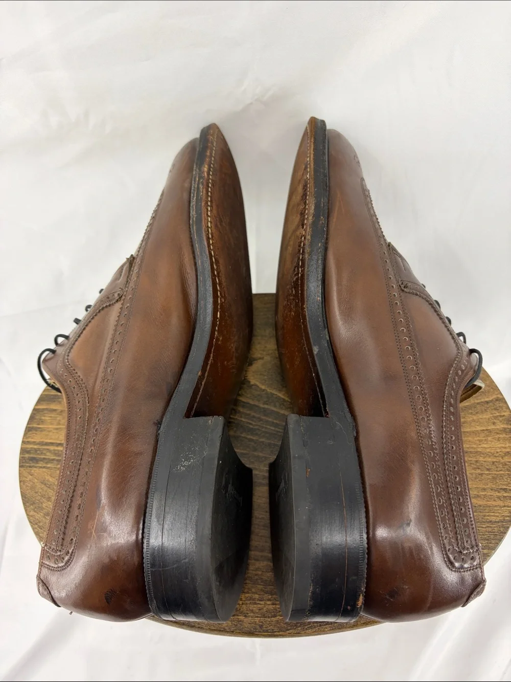 Vintage Florsheim Imperial Kenmoor Wingtip Brown Leather Oxford, Mens 9